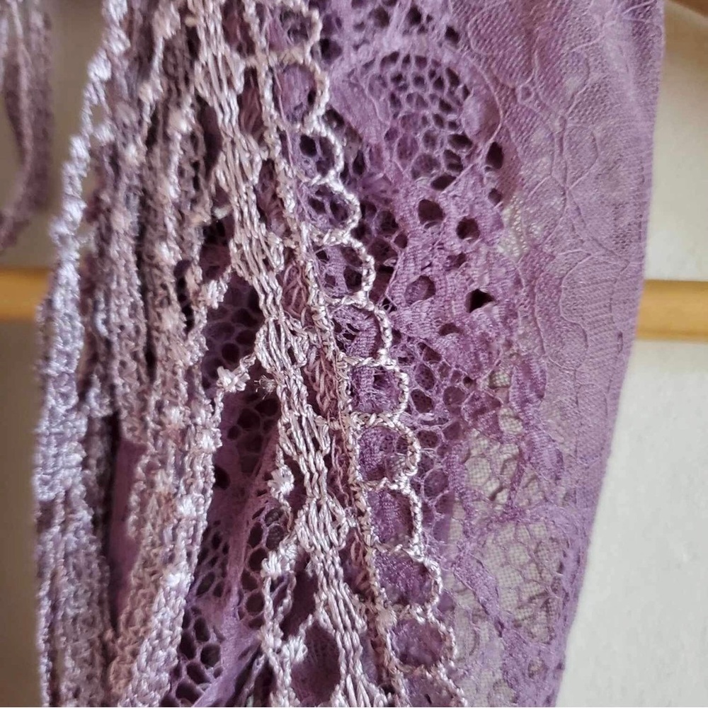 Purple Lace Infinity Scarf - Picture 2 of 3